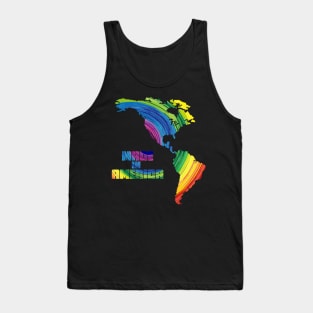 made in america Rainbow Tank Top